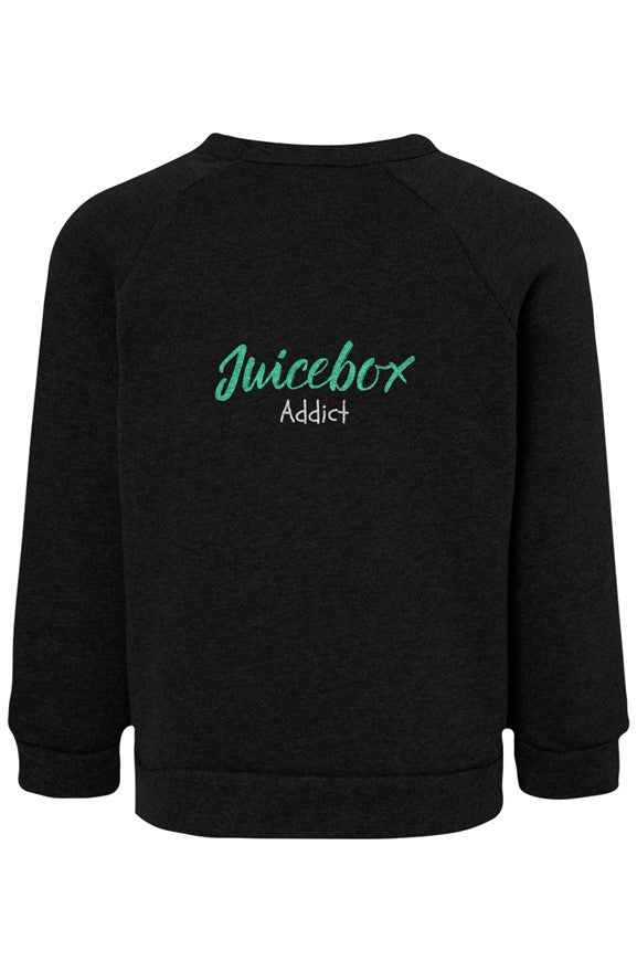 Toddler Raglan Comfy "Juicebox Addict" Sweatshirt