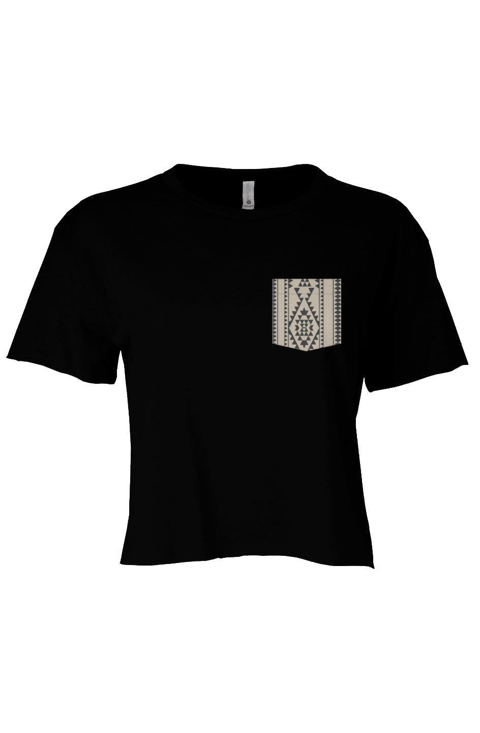 Tribal Nomad Pocket Tee - Western Crop Top