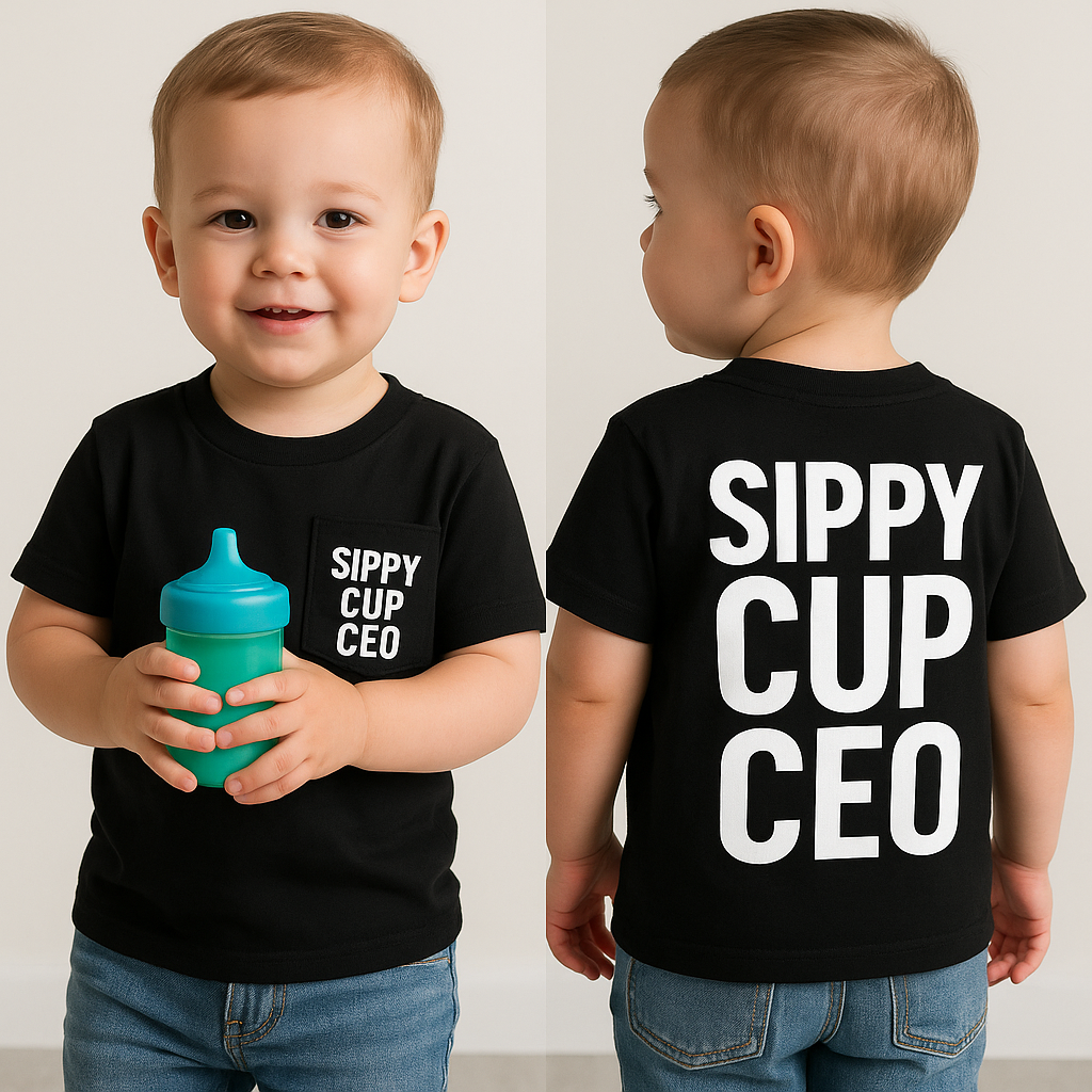 Crayons & Chaos Organic Soft AF Cotton "Sippy Cup CEO"