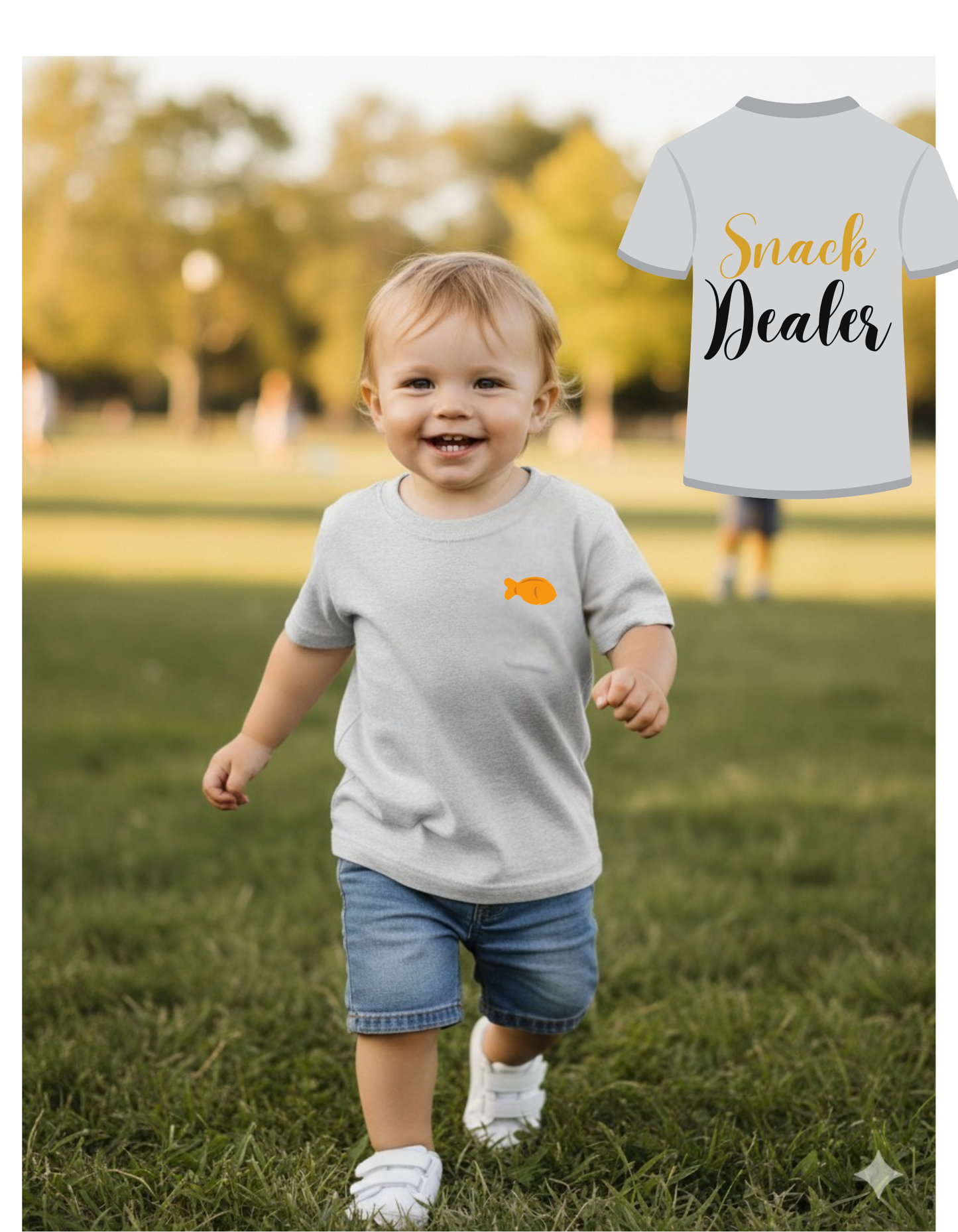 Snack Dealer- Organic Kids T Shirt - Crayons & Chaos