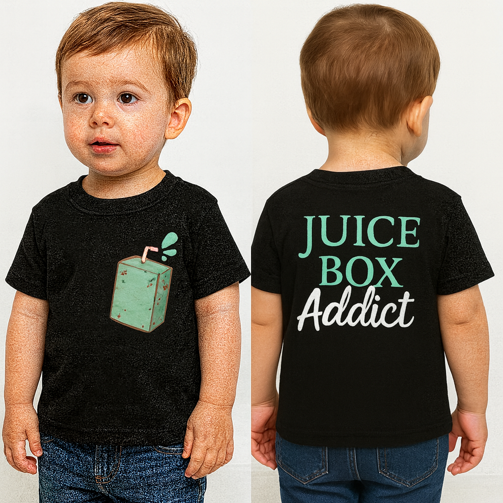 Juice Box Addict Kids Organic T-Shirt